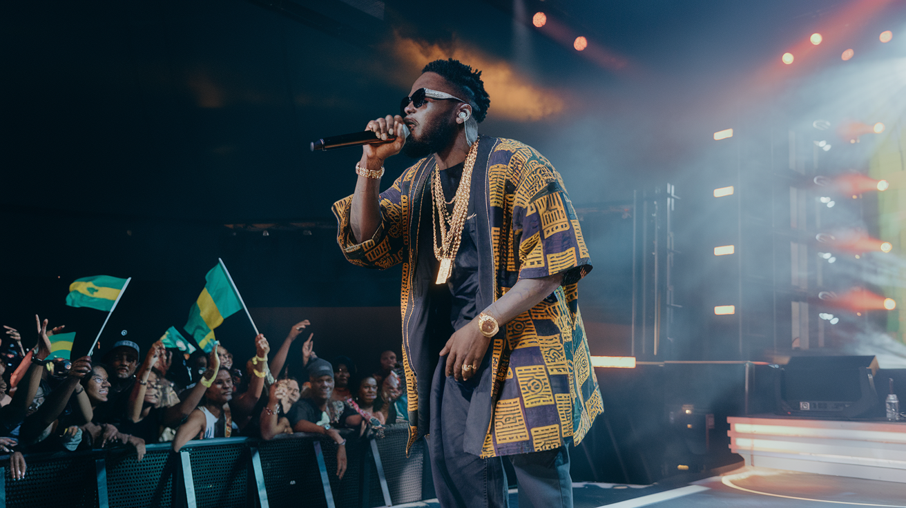 Davido performing at AFCON 2023 in Nigeria